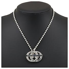 Gucci-Collier Gucci Interlocking G en argent 925-Argenté,Métallisé