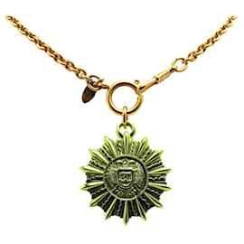 Chanel-Collier Emblème Soleil en Or Chanel-Doré,Métallisé