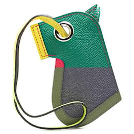Hermès-Hermes Camail Horse Charm Keyring-Green