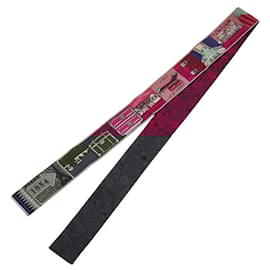 Louis Vuitton-Louis Vuitton Silk Bandeau Scarf M70855-Purple
