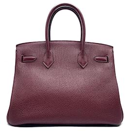 Hermès-Sac à main Hermès Birkin 30 en cuir Togo-Marron