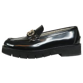 Salvatore Ferragamo Schwarze Plattformslipper - Größe US 8.5 (UK 6) Schwarz