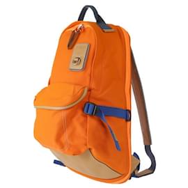 Loewe-Loewe Eye Nature Backpack-Brown,Blue,Orange