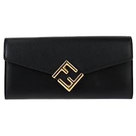 Fendi-Fendi FF Diamond Long Wallet-Black