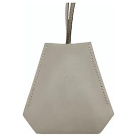 Hermès-Hermes Clochette Key Ring Bag Charm-Brown