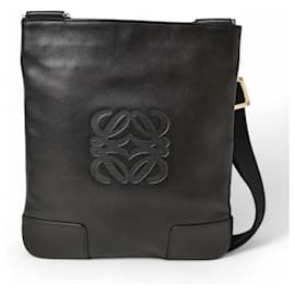 Loewe-Loewe Black Calfskin Shoulder Bag-Black