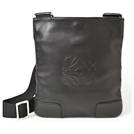 Loewe-Loewe Black Calfskin Shoulder Bag-Black