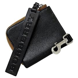 Burberry-Burberry Leather Coin Purse-Brown,Black