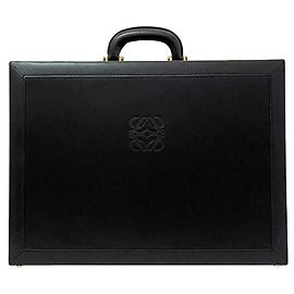 Valigetta in pelle nera Anagram Loewe Nero