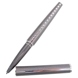 Louis Vuitton-NINE BALLPOINT PENS LOUIS VUITTON JET LINE N79248 GRAY RESIN-Grey