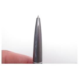 Louis Vuitton-NINE BALLPOINT PENS LOUIS VUITTON JET LINE N79248 GRAY RESIN-Grey