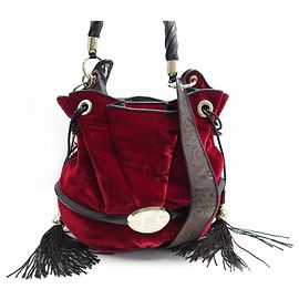 NEUE HANDTASCHE LANCEL BRIGITTE BARDOT BB SCHULTERTASCHE SAMT Rot