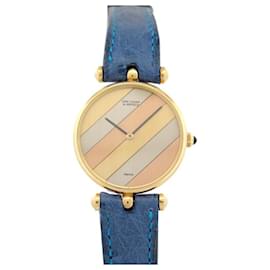 VAN CLEEF & ARPELS PIERRE ARPELS G2533 MECHANICAL 25 MM 18K GOLD WATCH Golden