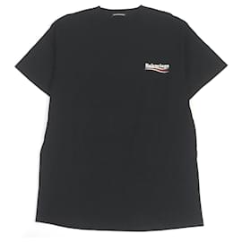 Balenciaga-Balenciaga Logo Oversized T-Shirt Black XS-Black