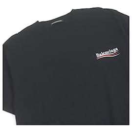 Balenciaga-Balenciaga Logo Oversized T-Shirt Black XS-Black