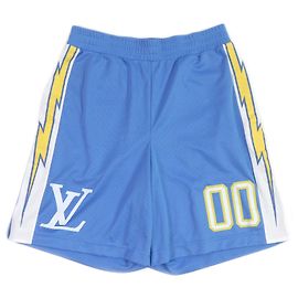 Louis Vuitton Mesh Game Shorts hellblau S Hellblau