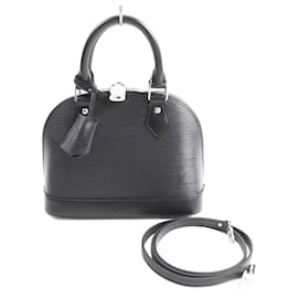 Louis Vuitton-Louis Vuitton Alma BB Epi Leather Handbag-Black