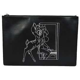 Givenchy Bambi Print Clutch Bag Black