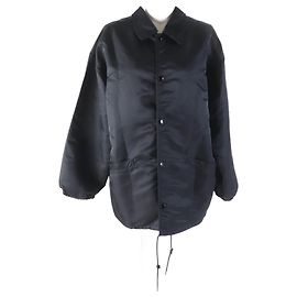 Balenciaga Nylon Cupra Oversized Coach Jacket 34 Black