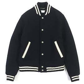 Yves Saint Laurent Saint Laurent Wool Nylon Leather Teddy Jacket Other