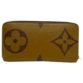Louis Vuitton Monogram Reverse Long Bill Wallet Brown
