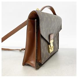 Louis Vuitton-Louis Vuitton Monogram Monceau 28 Shoulder Bag-Brown