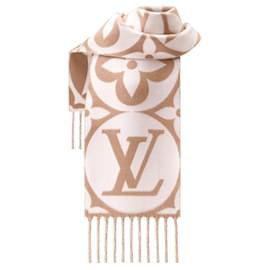 Louis Vuitton-LV Medallion Scarf new-Pink,Beige