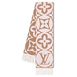 Louis Vuitton-LV Medallion Scarf new-Pink,Beige