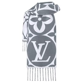 Louis Vuitton-LV Nedallion scarf new-Grey