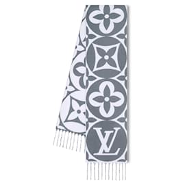 Louis Vuitton-LV Nedallion scarf new-Grey