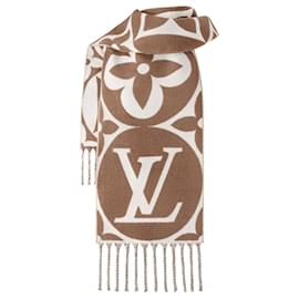 Louis Vuitton-LV Medallion Scarf new-Brown