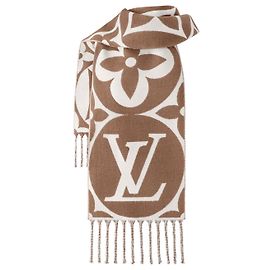 Louis Vuitton Sciarpa Medallion LV nuova Marrone