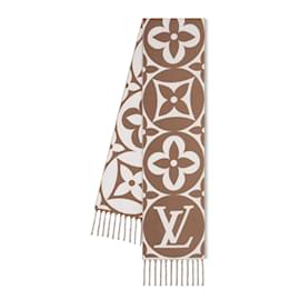 Louis Vuitton-LV Medallion Scarf new-Brown