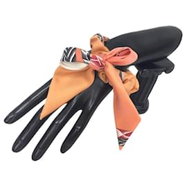 Hermès-Hermes Bella Silk Robe du Soir-Orange