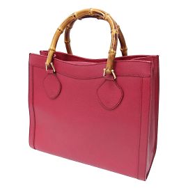 Bolso Tote Gucci Diana con asa de bambú Roja