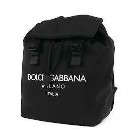 Dolce & Gabbana Bonded Flap Backpack Black