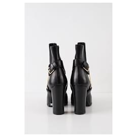 Saint Laurent-Leather boots-Black