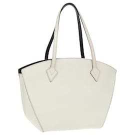 Louis Vuitton-LOUIS VUITTON Epi Saint Jacques Hand Bag White M50045 LV Auth 98461-White