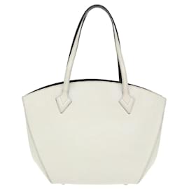 Louis Vuitton-LOUIS VUITTON Epi Saint Jacques Hand Bag White M50045 LV Auth 98461-White