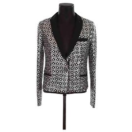 The Kooples Silberne Jacke Silber