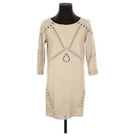 Bash Leather dress Grey