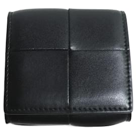 Bottega Veneta-Bottega Veneta Cassette Folding Coin Purse-Black