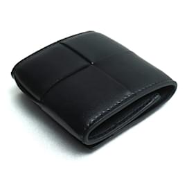 Bottega Veneta-Bottega Veneta Cassette Folding Coin Purse-Black