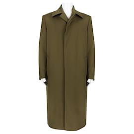 Alfred Dunhill-Dunhill Military Green Overcoat-Olive green