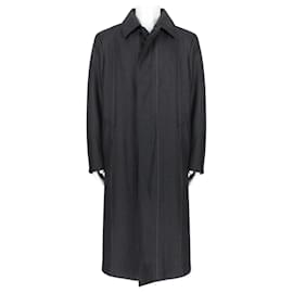 Alfred Dunhill-Dunhill Charcoal Grey Overcoat-Dark grey