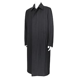 Alfred Dunhill-Dunhill Charcoal Grey Overcoat-Dark grey
