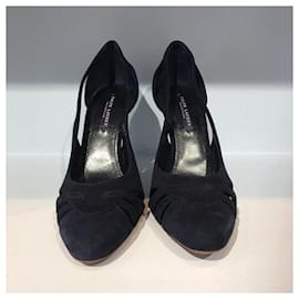 Ralph Lauren-RALPH LAUREN Heels T.EU 38.5 Suede-Blue