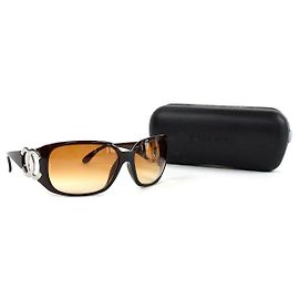 Chanel Sunglasses Brown Silvery Plastic Brown Silvery