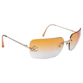 Chanel Sunglasses Golden Orange