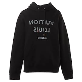 Louis Vuitton-Louis Vuitton Icons Reverse Logo Sweatshirt-Black